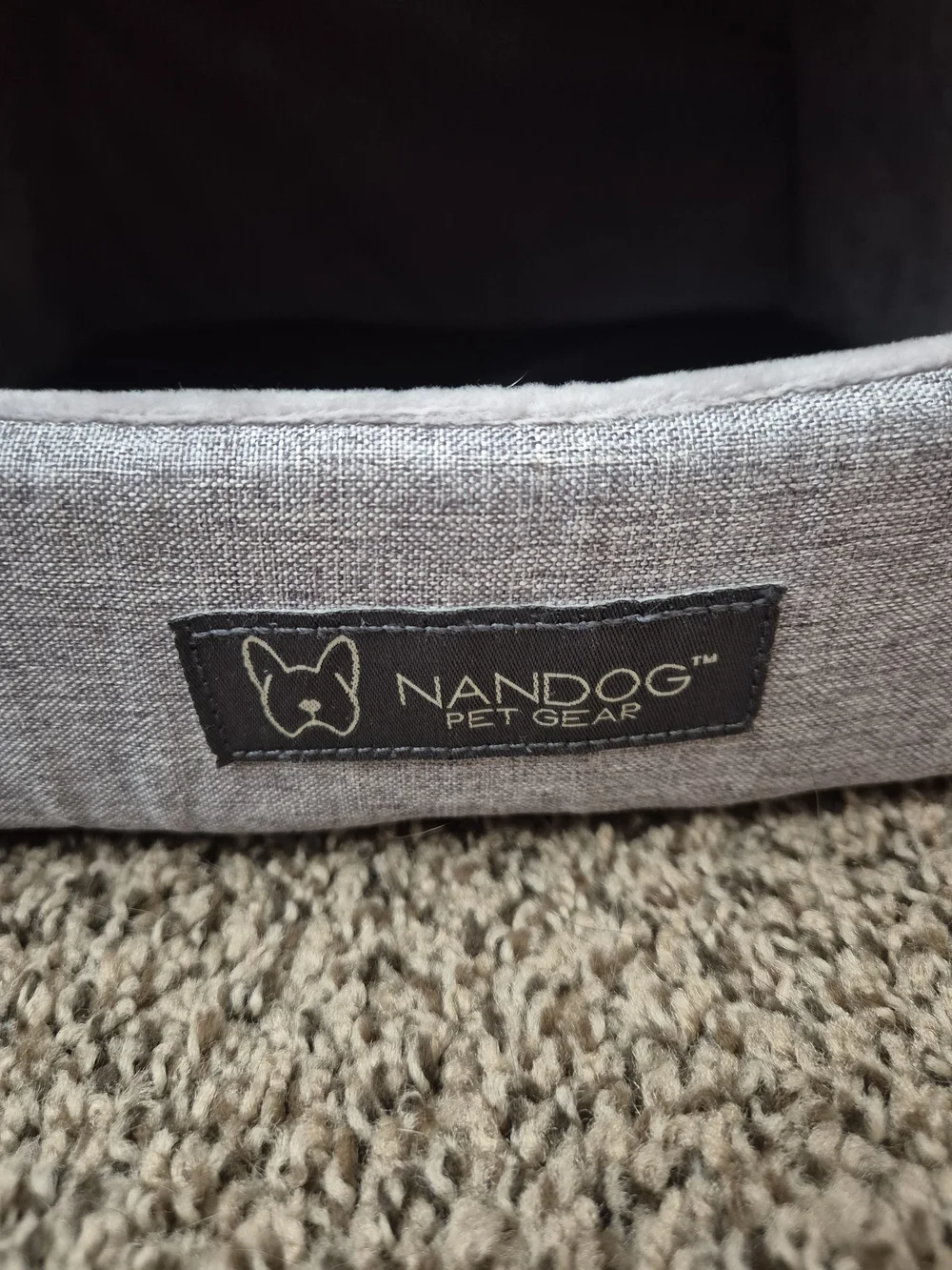 Nandog Enclosed Cat Cave Bed - Light Gray